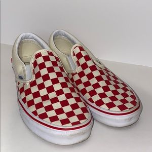 red checkered vans